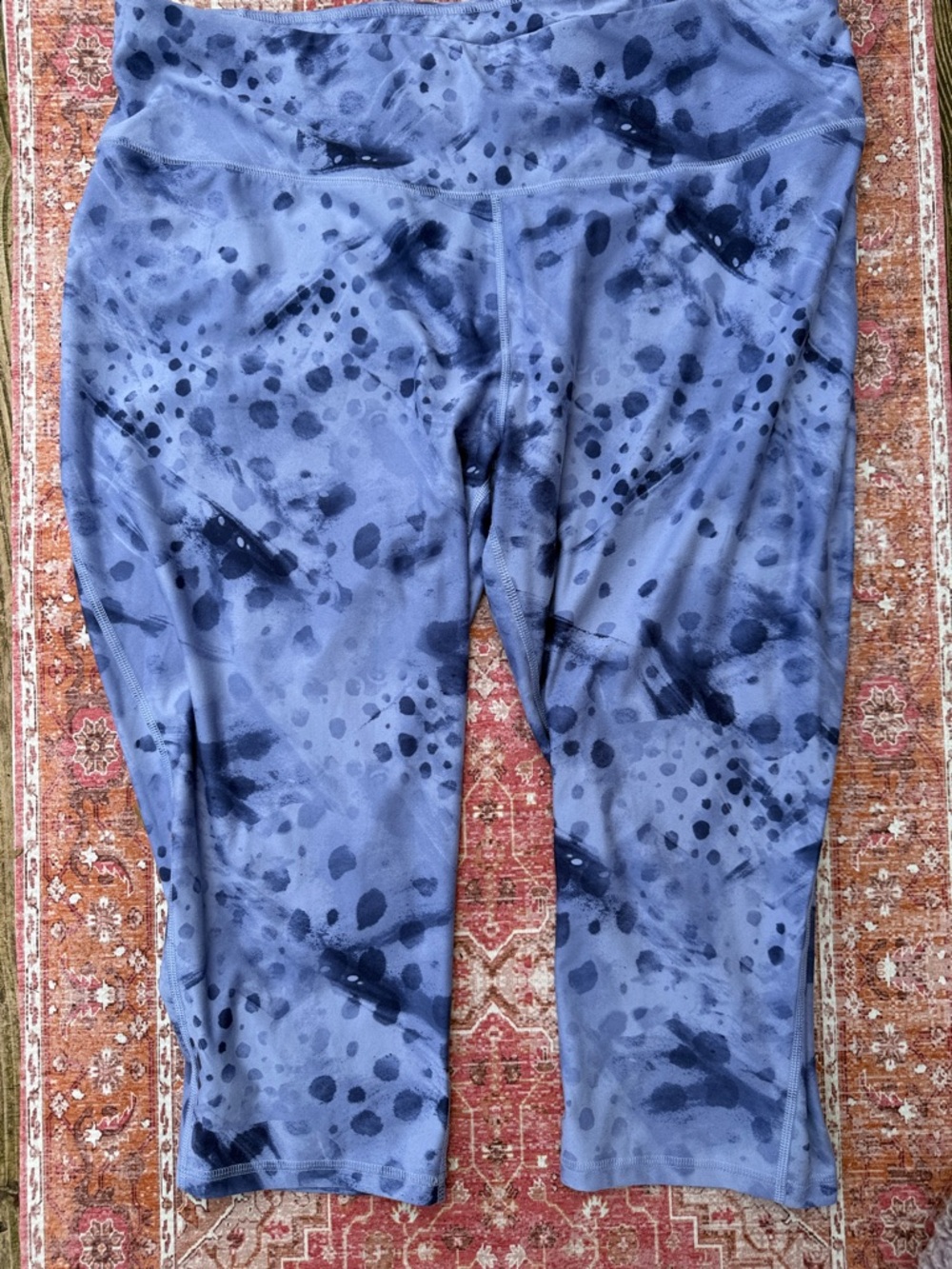 DSG Blue and Black Patterned Ladies Leggings